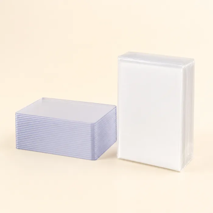 Combo pack of 50 rigid toploaders and 100 soft penny sleeves